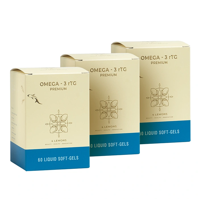 Omega-3 rTG 4 Lemons 3 упаковки фото